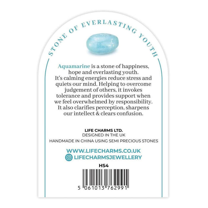 Life Charms Aquamarine Healing Crystals Bracelet - Jewellery - Life Charms - Bumbletree
