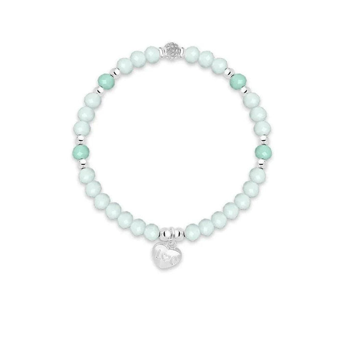 Life Charms 'Happy Birthday' Mint Crystal Affirmation Bracelet - Jewellery - Life Charms - Bumbletree