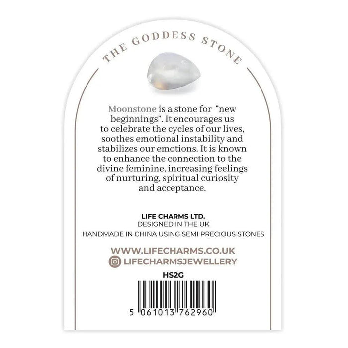Life Charms Moonstone Healing Crystals Gold Bracelet - Jewellery - Life Charms - Bumbletree
