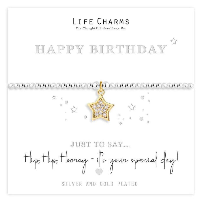 Life Charms 'Happy Birthday' Just To Say Bracelet - Jewellery - Life Charms - Bumbletree