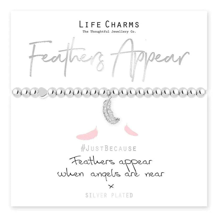 Life Charms Feathers Appear When Angels Are Near Bracelet - Jewellery - Life Charms - Bumbletree