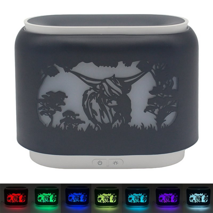 Highland Cow Aroma Diffuser with Colour-Changing LED - Home Fragrance - Bumbletree - Bumbletree