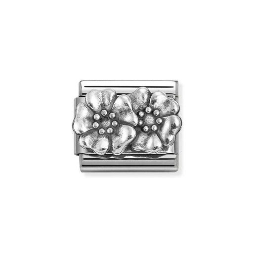 NOMINATION Classic Silver Double Flower Charm - Charms - Nomination - Bumbletree