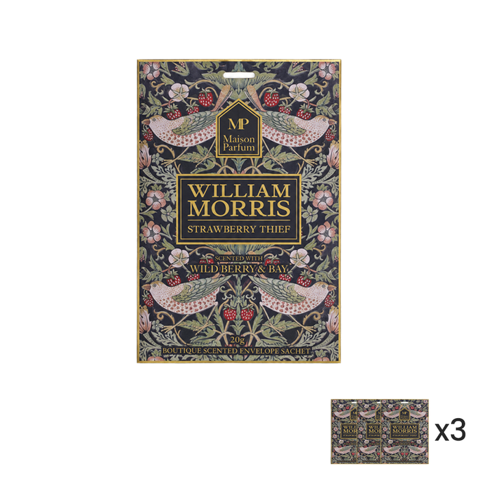 Maison Parfum Strawberry Thief Scented Sachet: Set Of 3 - William Morris