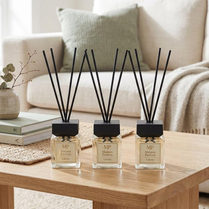 Maison Parfum Liberty Luxury Reed Diffuser Gift Set: 3 x 50ml - Inspired By Libre - Home Fragrance - Bumbletree - Bumbletree