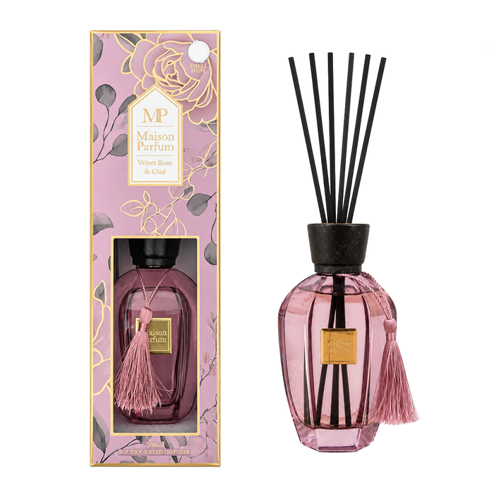 Maison Parfum Velvet Rose & Oud Luxury Reed Diffuser - 300ml