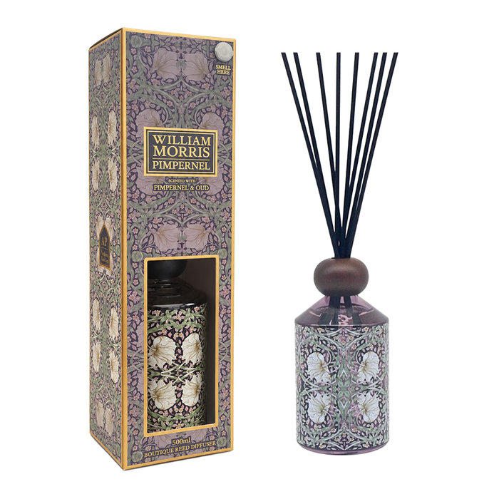 Maison Parfum William Morris Pimpernel Luxury Reed Diffuser: 500ml - Home Fragrance - Bumbletree - Bumbletree