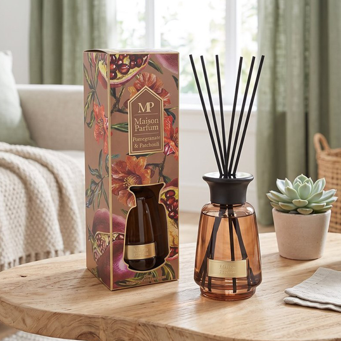 Maison Parfum Pomegranate & Patchouli Luxury Reed Diffuser - 200ml