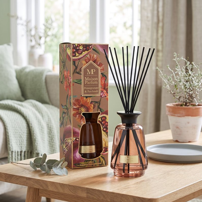 Maison Parfum Pomegranate & Patchouli Luxury Reed Diffuser - 500ml