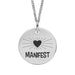 Manifest Personalised Sterling Silver Pendant Necklace - Jewellery - Bumbletree - Bumbletree
