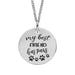My Best Friend Has Paws Personalised Sterling Silver Pendant Necklace - Jewellery - Bumbletree - Bumbletree