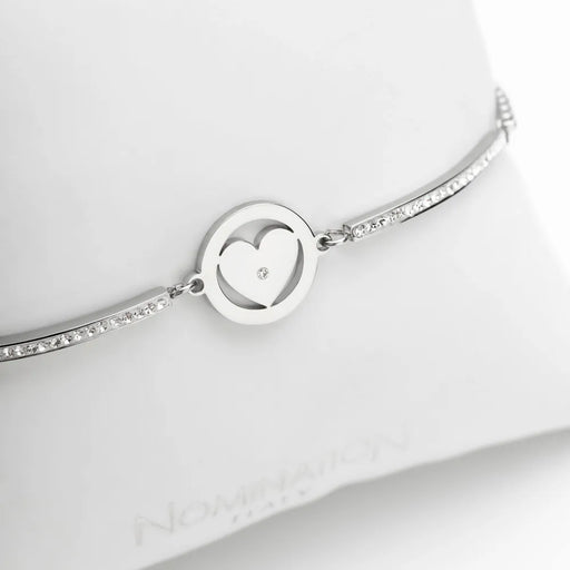 Nomination Milleluci Silver CZ Heart Bracelet - Jewellery - Nomination - Bumbletree