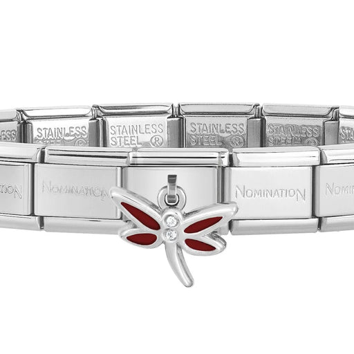 NOMINATION Classic Silver Libellula Dragonfly Charm Bracelet - Charms - Nomination - Bumbletree