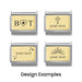 NOMINATION Classic Gold Plate Engravable Charm - Charms - Nomination - Bumbletree