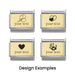 NOMINATION Classic Gold Plate Engravable Charm - Charms - Nomination - Bumbletree