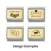 NOMINATION Classic Gold Plate Engravable Charm - Charms - Nomination - Bumbletree
