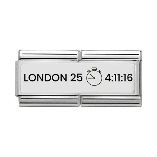 NOMINATION Classic Silver Personalised - London Marathon 2025 Double Charm - Charms - Nomination - Bumbletree