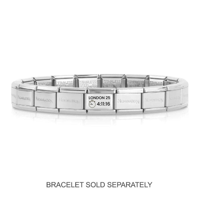 NOMINATION Classic Silver Personalised - London Marathon 2025 Charm - Charms - Nomination - Bumbletree