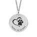 Pawprint Heart Personalised Sterling Silver Pendant Necklace - Jewellery - Bumbletree - Bumbletree