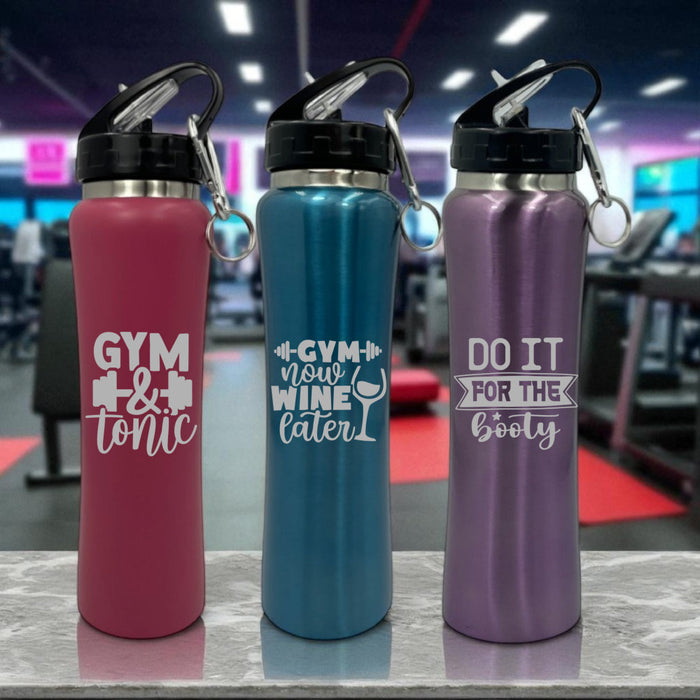 Personalised Gym Fan Stainless Steel Sports Insulated Water Bottle - Gifts - Bumbletree - Bumbletree