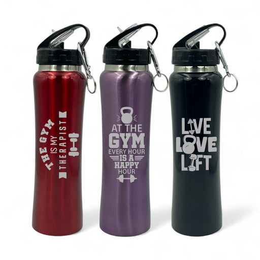 Personalised Gym Fan Stainless Steel Sports Insulated Water Bottle - Gifts - Bumbletree - Bumbletree
