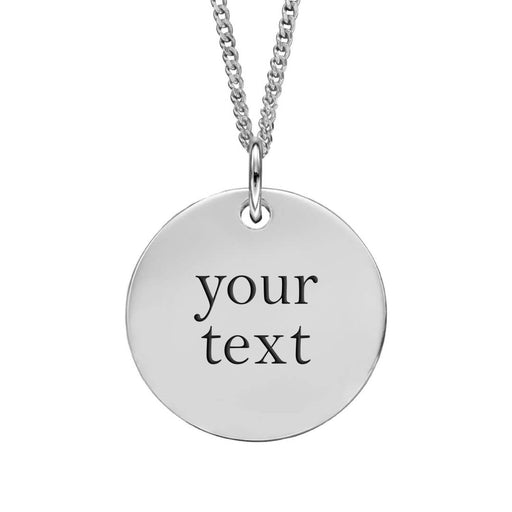 Personalised Sterling Silver Pendant Necklace - Jewellery - Bumbletree - Bumbletree