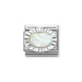 NOMINATION Classic Silver & White Opal Diamond Oval Charm - Charms - Nomination - Bumbletree