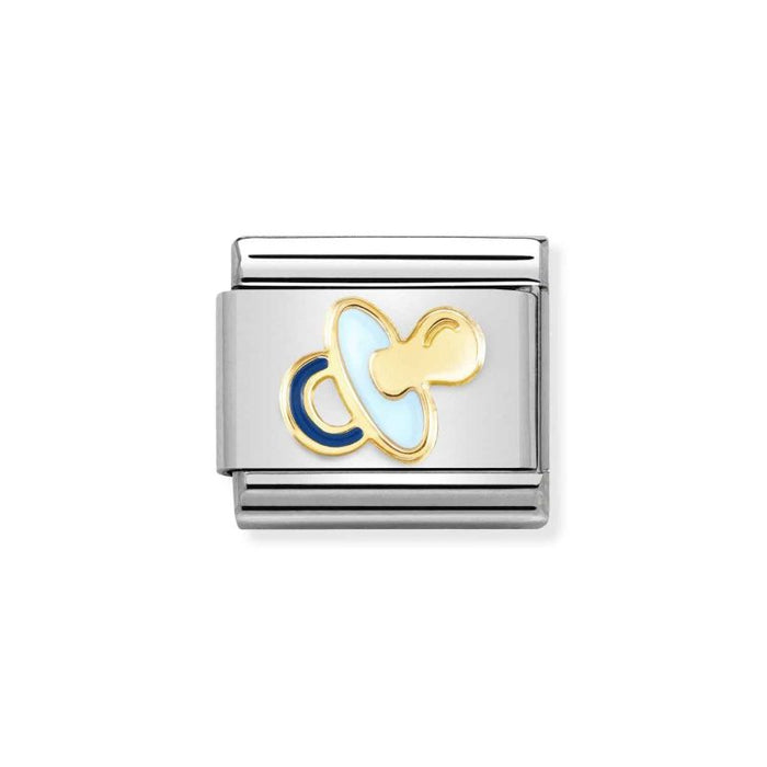 NOMINATION Classic Gold & Light Blue Dummy Charm - Charms - Nomination - Bumbletree