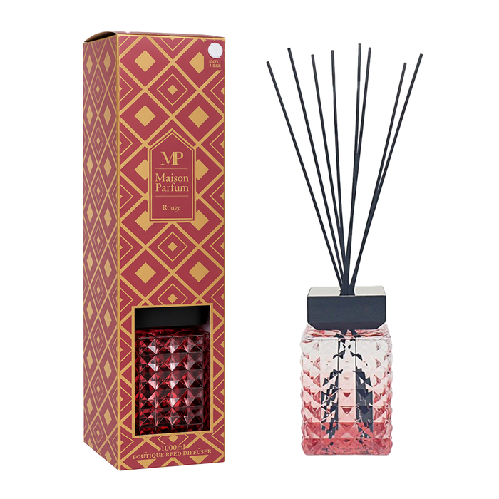 Maison Parfum Rouge Luxury Reed Diffuser: 1000ml - Inspired By Baccarat Rouge