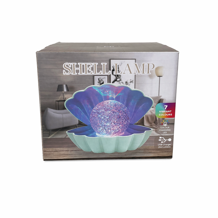 Seashell LED Colour Changing Mood Lamp - Aqua - Homeware - Bumbletree - Bumbletree