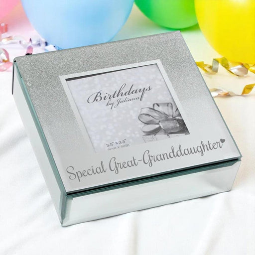 Special Great-Granddaughter Glitter Mirrored Trinket Jewellery Box - Gifts - Bumbletree - Bumbletree
