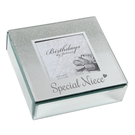 Special Niece Glitter Mirrored Trinket Jewellery Box - Gifts - Bumbletree - Bumbletree