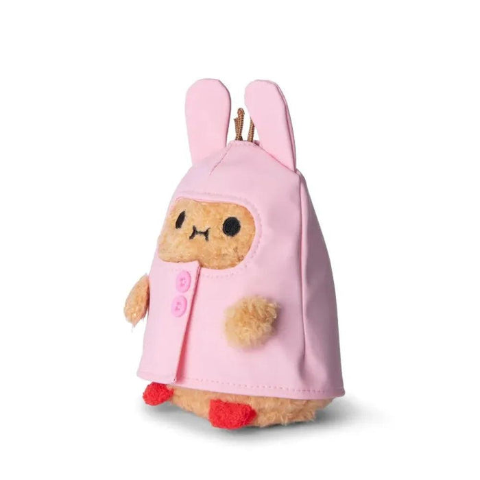 Noodoll Bunny Boots Pink Raincoat Ricespud Mini Plush Toy