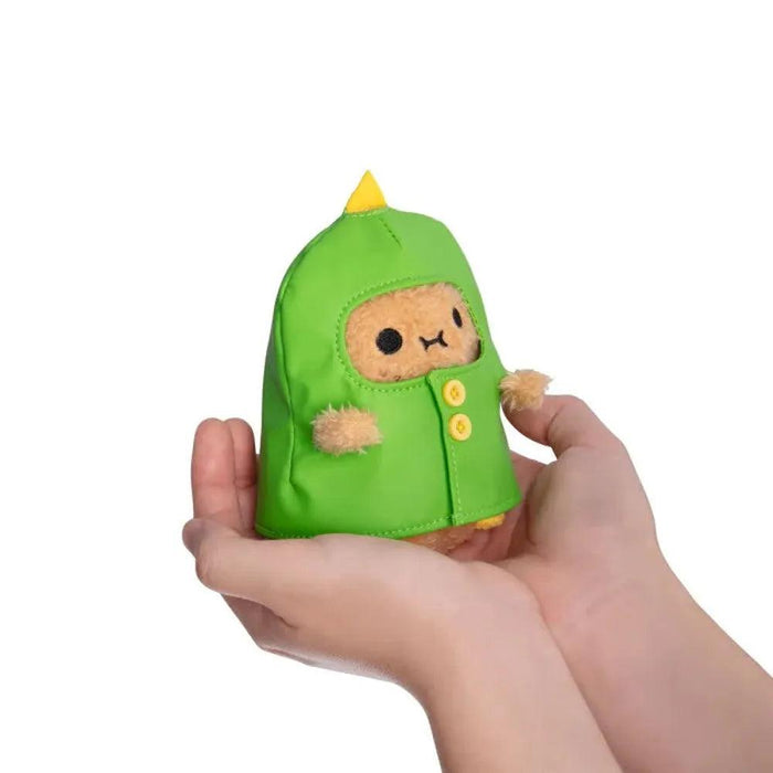 Noodoll Dino Boots Green Raincoat Ricespud Mini Plush Toy