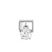 NOMINATION Classic Silver & White Round Cut CZ Drop Charm - Charms - Nomination - Bumbletree