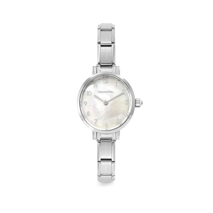 NOMINATION Paris Classic Stainless Steel & Round White Mother of Pearl Dial Watch - Jewellery - Nomination - Bumbletree