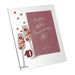 40th Anniversary Mirror Frame 6" x 8" Ruby Hearts/Crystal - Gifts - Bumbletree - Bumbletree