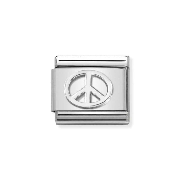 NOMINATION Classic Silver Peace Symbol Charm - Charms - Nomination - Bumbletree