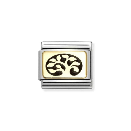 NOMINATION Classic Gold & Black Tree of Life Charm - Charms - Nomination - Bumbletree