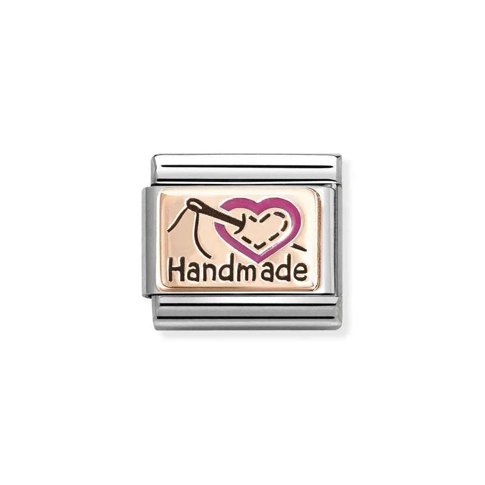 Nomination Classic Rose Gold Engraved Bubbles Charm
