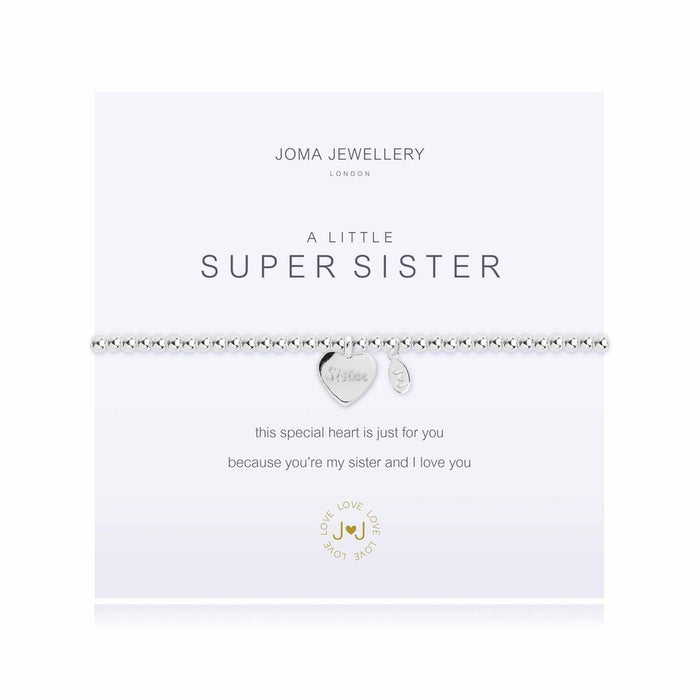 A LITTLE SUPER SISTER BRACELET - Bumbletree Ltd