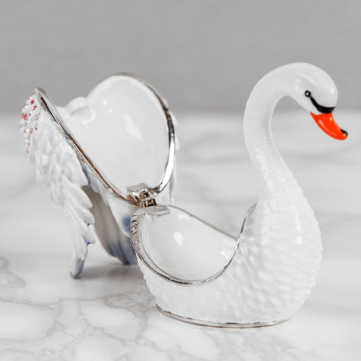 TRINKET FIGURINE - WHITE SWAN - Bumbletree Ltd