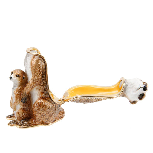 TRINKET FIGURINE MEERKAT & BABY - Bumbletree Ltd