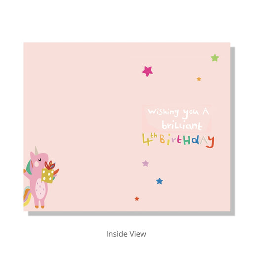 4th Birthday Card - Bumbletree Ltd