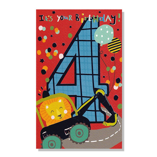 4th Birthday Card - Bumbletree Ltd