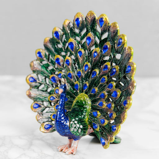 TRINKET FIGURINE - PEACOCK - Bumbletree Ltd