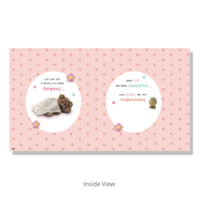 Baby Sister Birth Card - Bumbletree Ltd