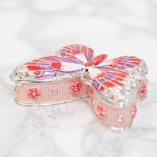 TRINKET FIGURINE - PINK BUTTERFLY - Bumbletree Ltd