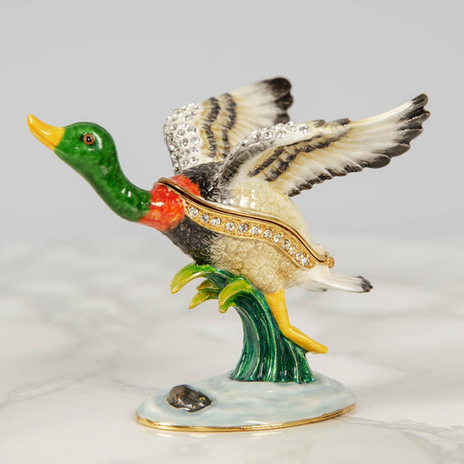 TRINKET FIGURINE - FLYING MALLARD DUCK - Bumbletree Ltd