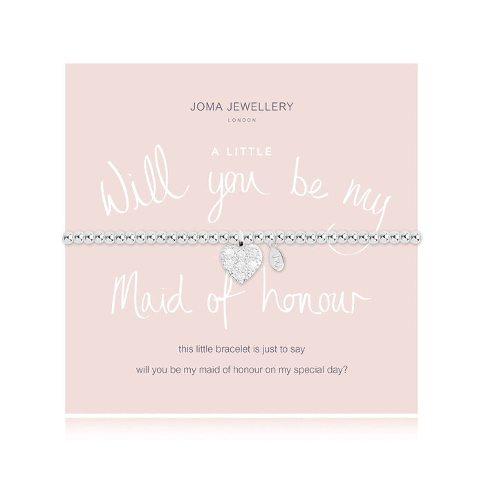 A LITTLE WILL YOU BE MY MAID OF HONOUR BRACELET - Bumbletree Ltd